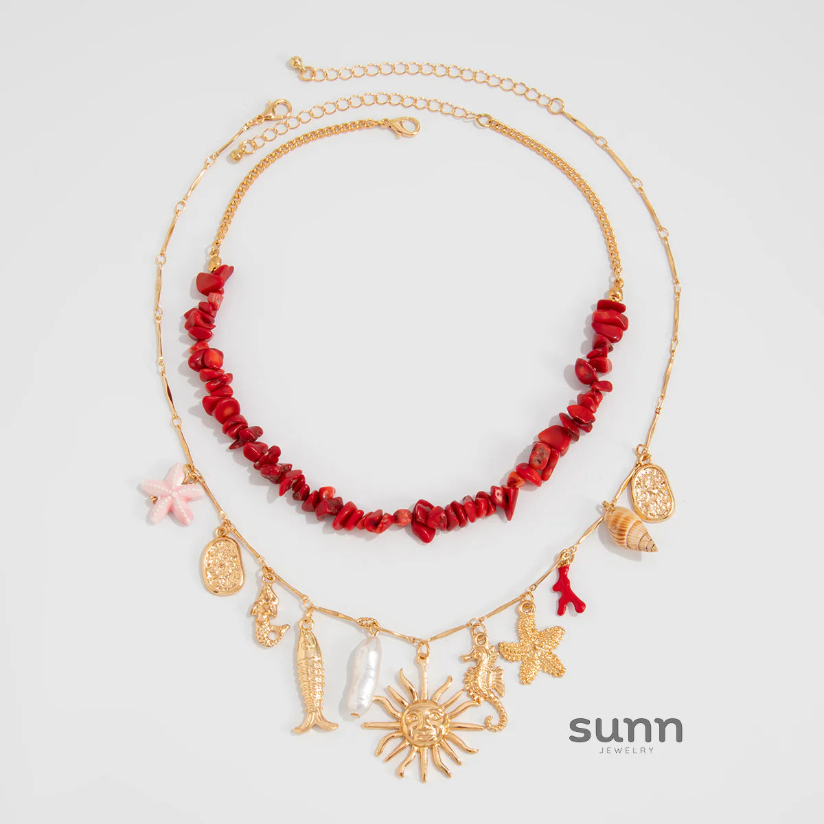 Aliana Golden Layered Starfish Set