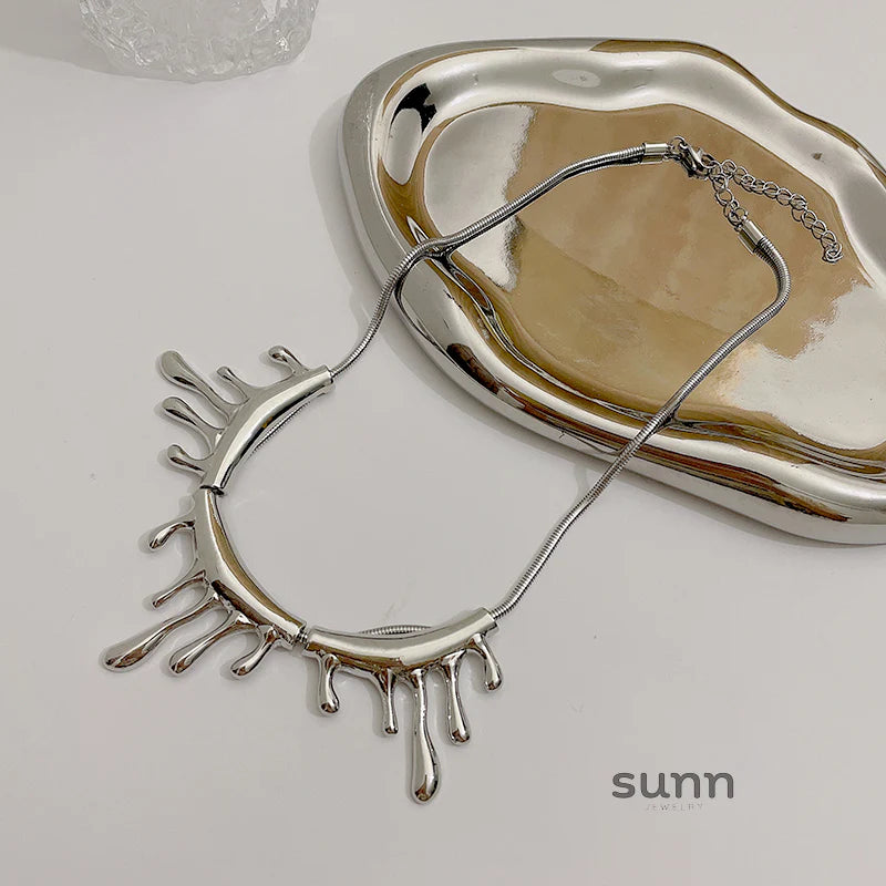 Aliannah Molten Drop Necklace