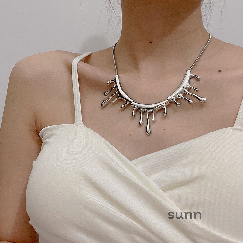 Aliannah Molten Drop Necklace