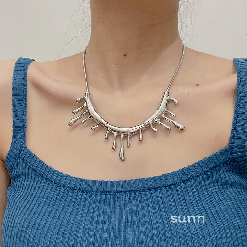 Aliannah Molten Drop Necklace