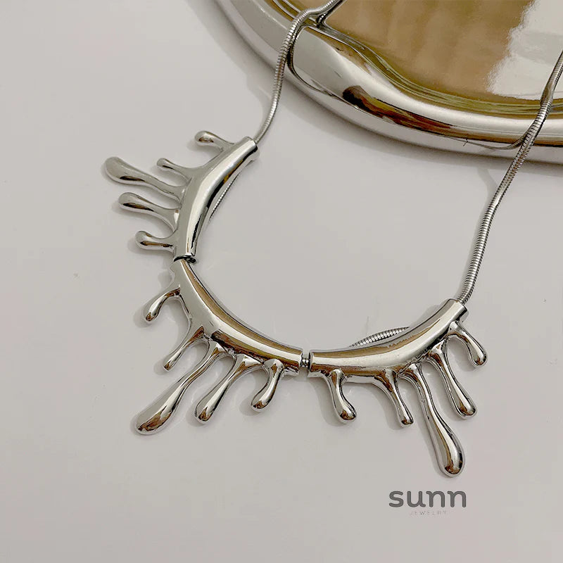 Aliannah Molten Drop Necklace
