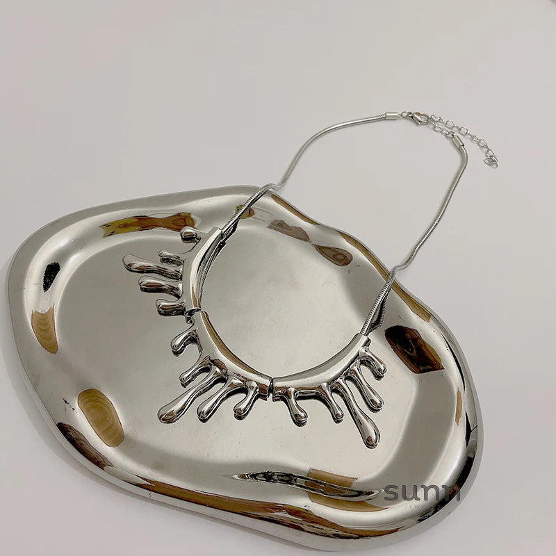 Aliannah Molten Drop Necklace