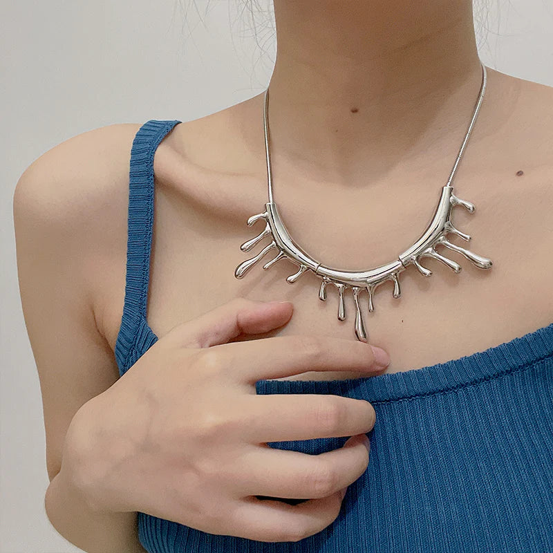 Aliannah Molten Drop Necklace