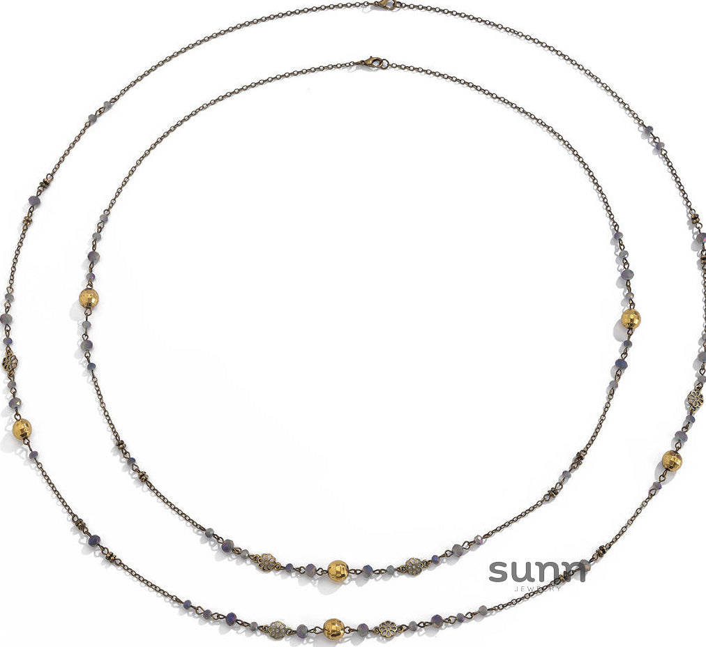 Alicen Pearl Star Chain Necklace [YLJLF0X1]
