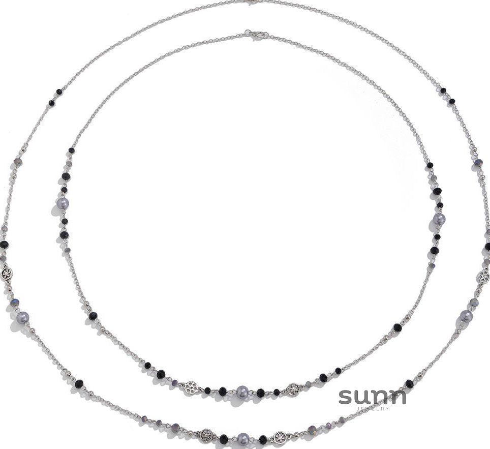Alicen Pearl Star Chain Necklace [S9ZSRI2C]