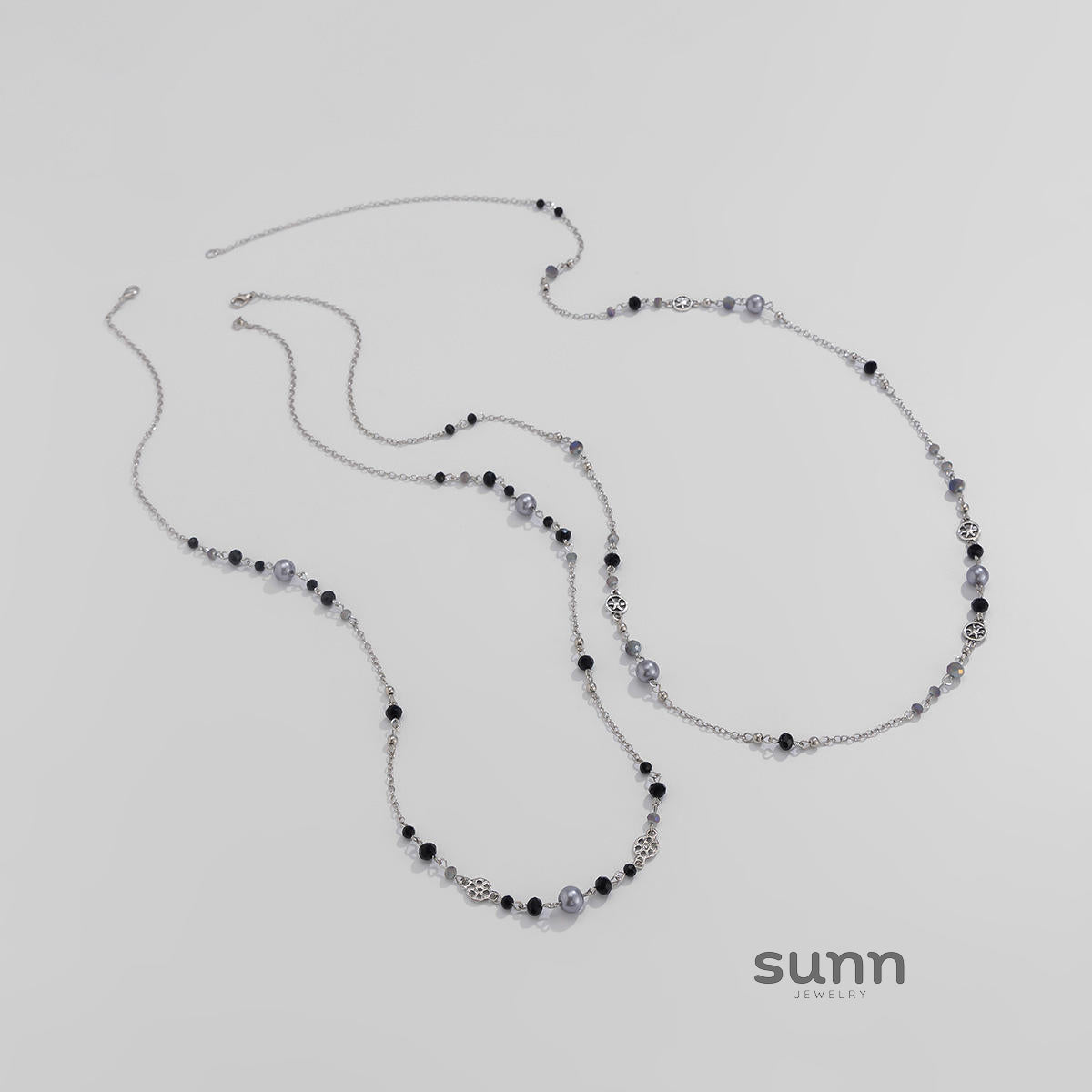 Alicen Pearl Star Chain Necklace [YF3JXE0V]