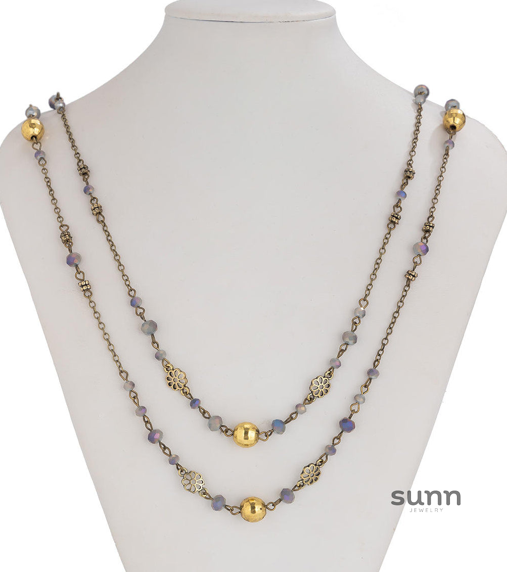 Alicen Pearl Star Chain Necklace [IB5C7F6P]