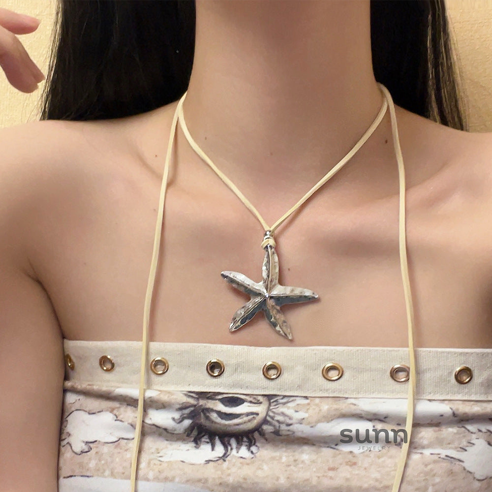 Aliciana Starfish Pendant Necklace [6CBROW2E]