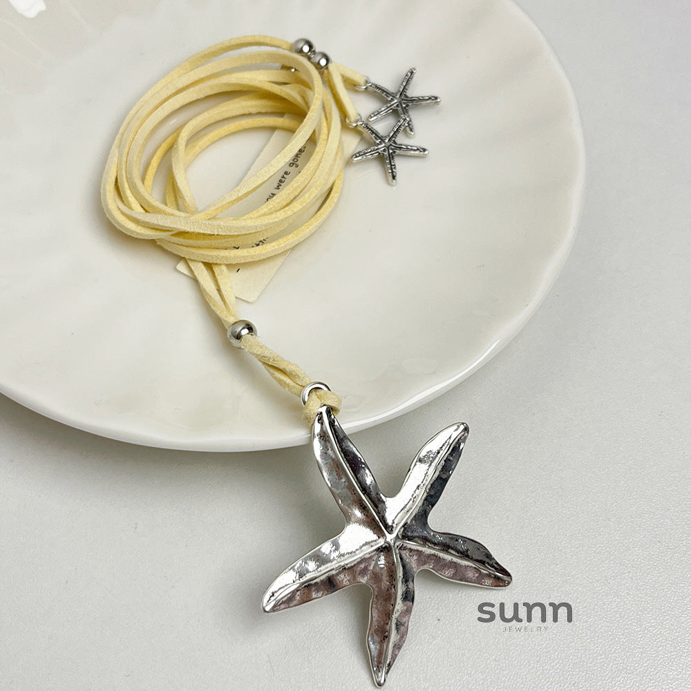 Aliciana Starfish Pendant Necklace [TVB4VRUT]