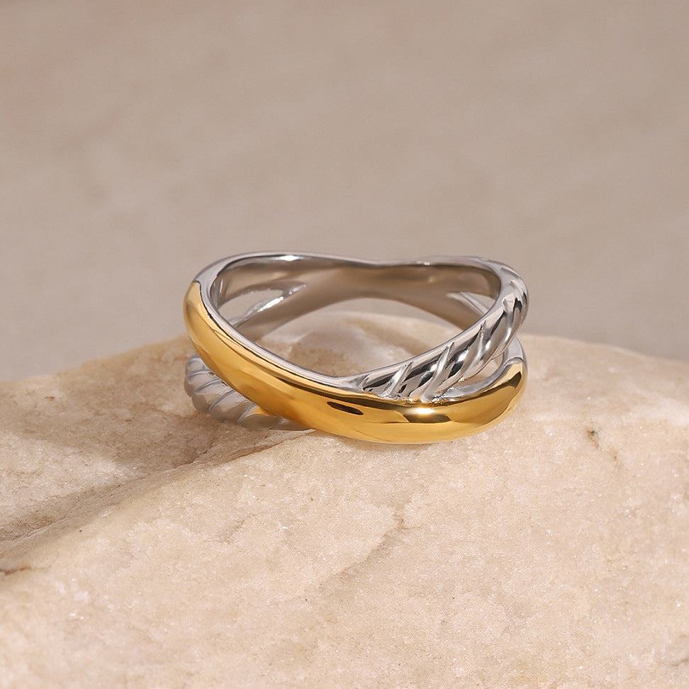 Alida Twisted Geometry Ring [SN27QSLQ]