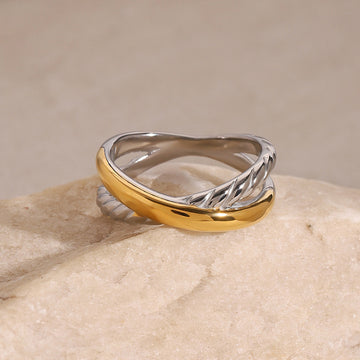 Alida Twisted Geometry Ring [SN27QSLQ]