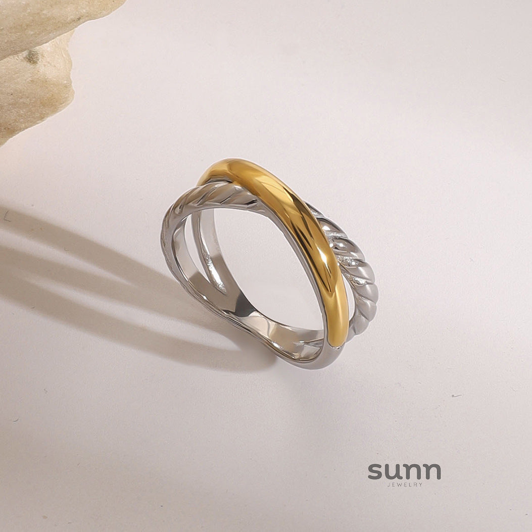 Alida Twisted Geometry Ring [NN48YE6N]