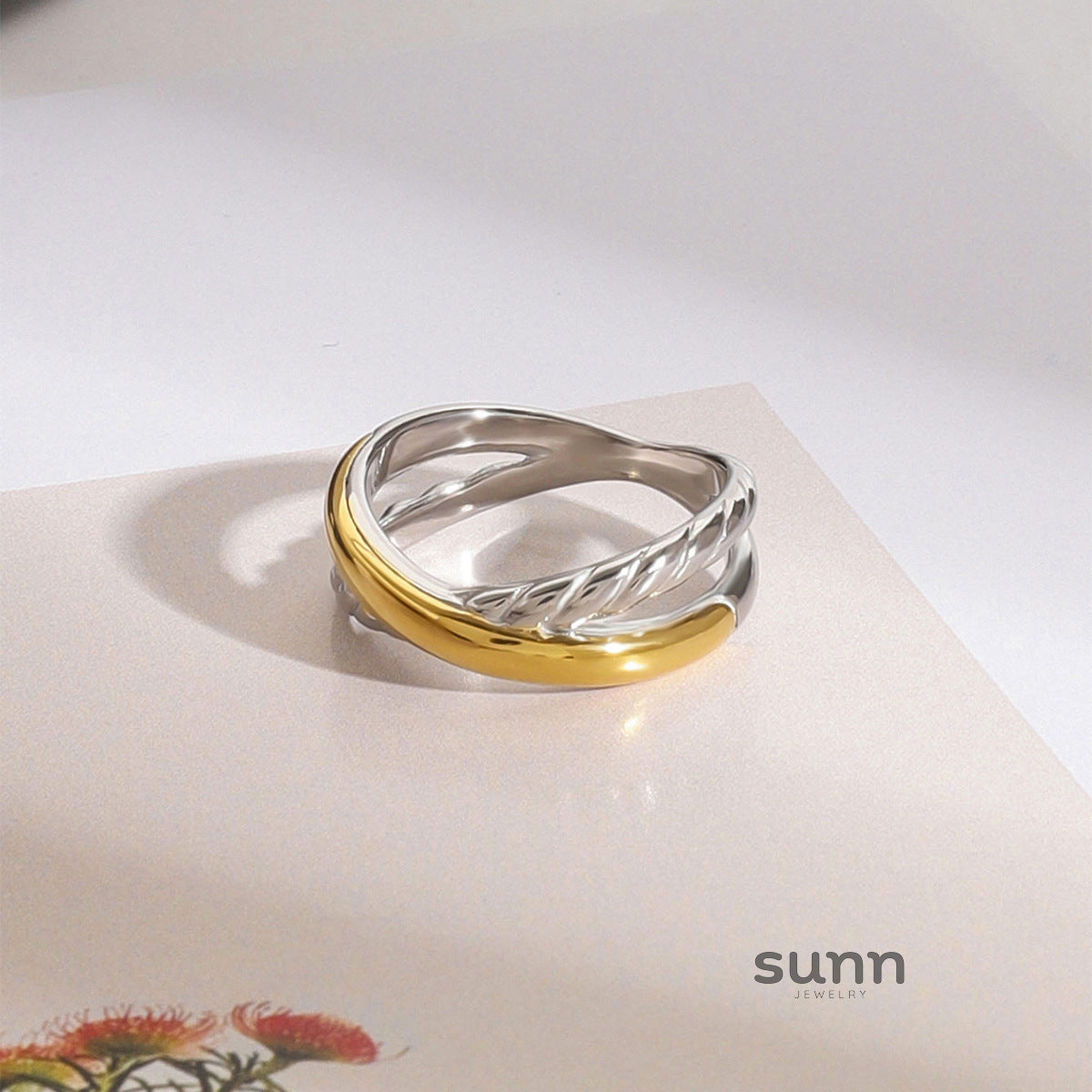 Alida Twisted Geometry Ring [6RBHJFFU]