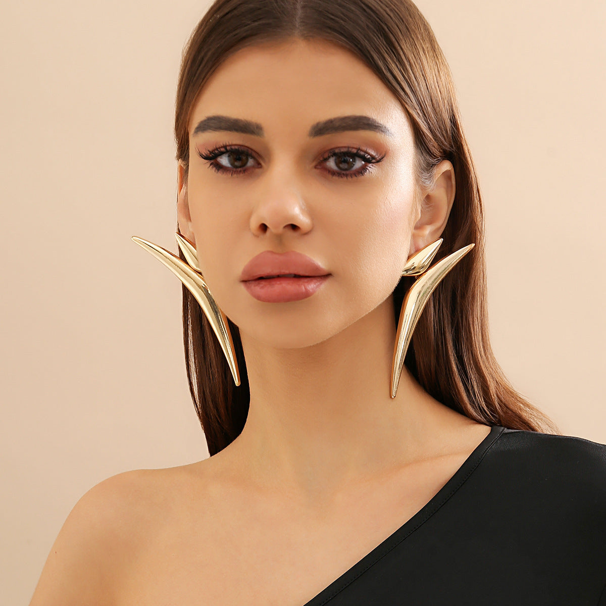 Alisha Geometric Tube Earrings [4TM32OQ3]