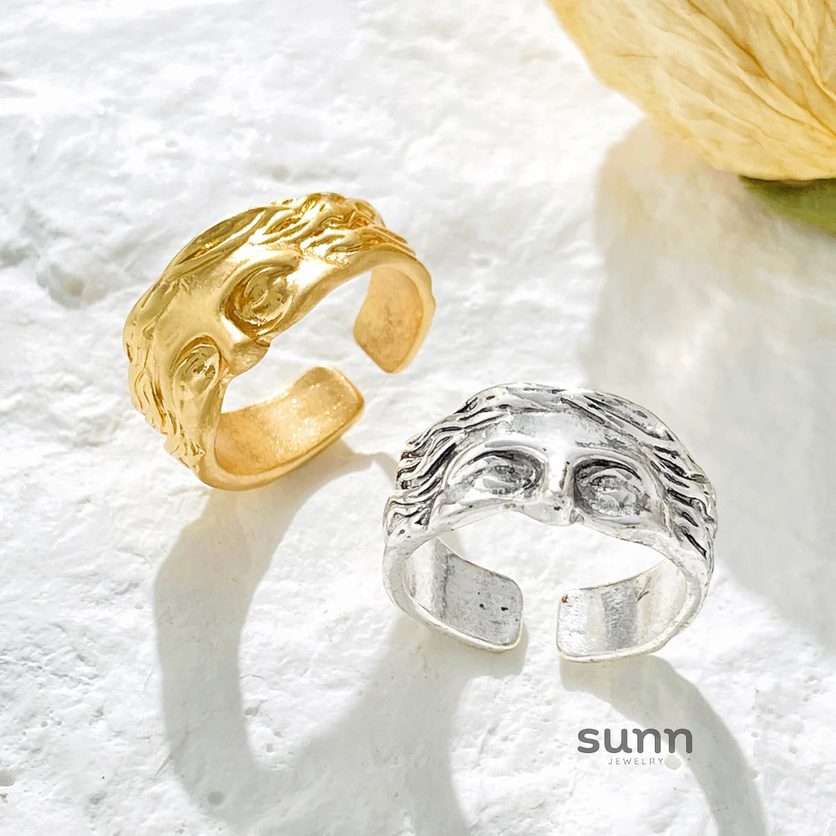 Alisha Half Face Open Ring