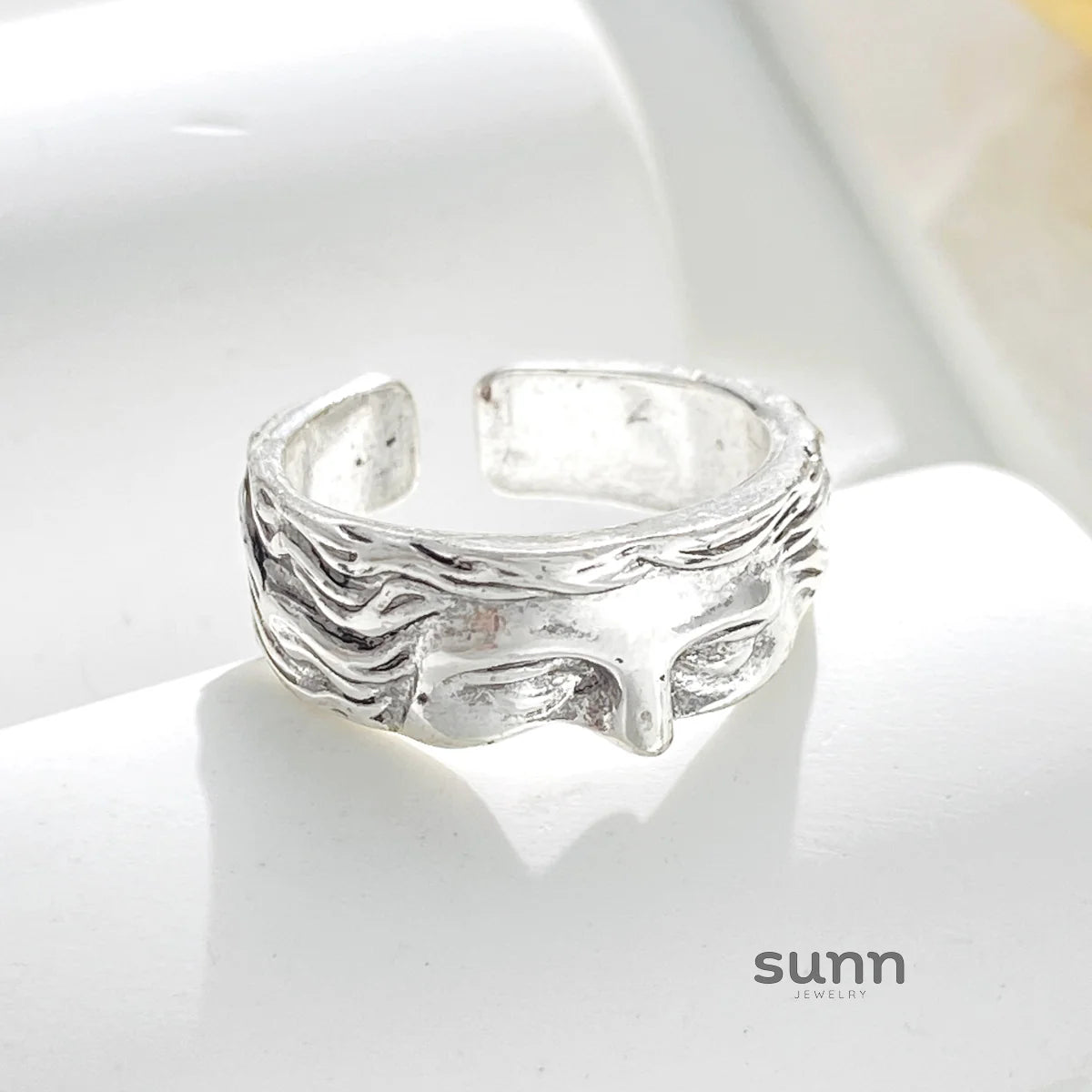 Alisha Half Face Open Ring