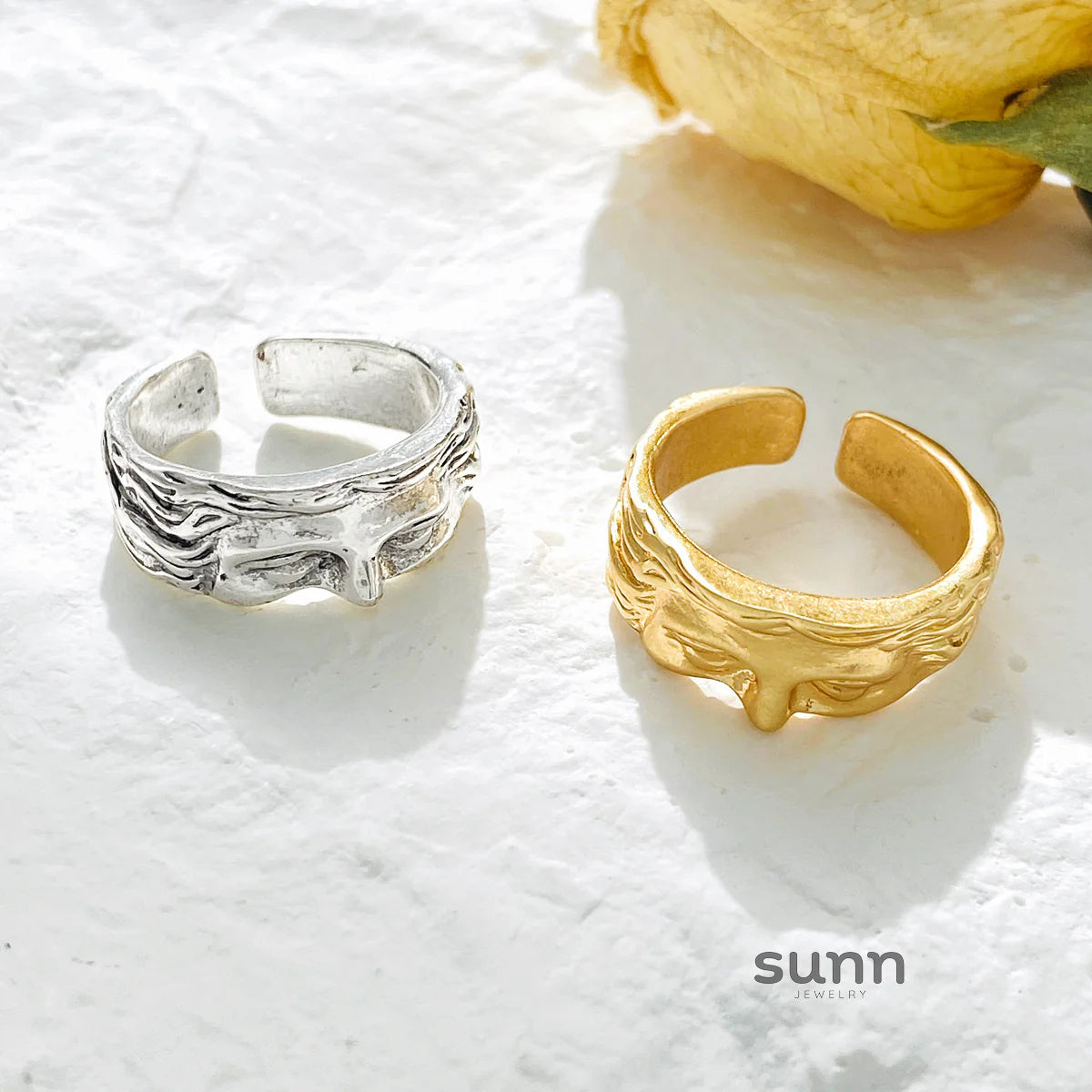 Alisha Half Face Open Ring