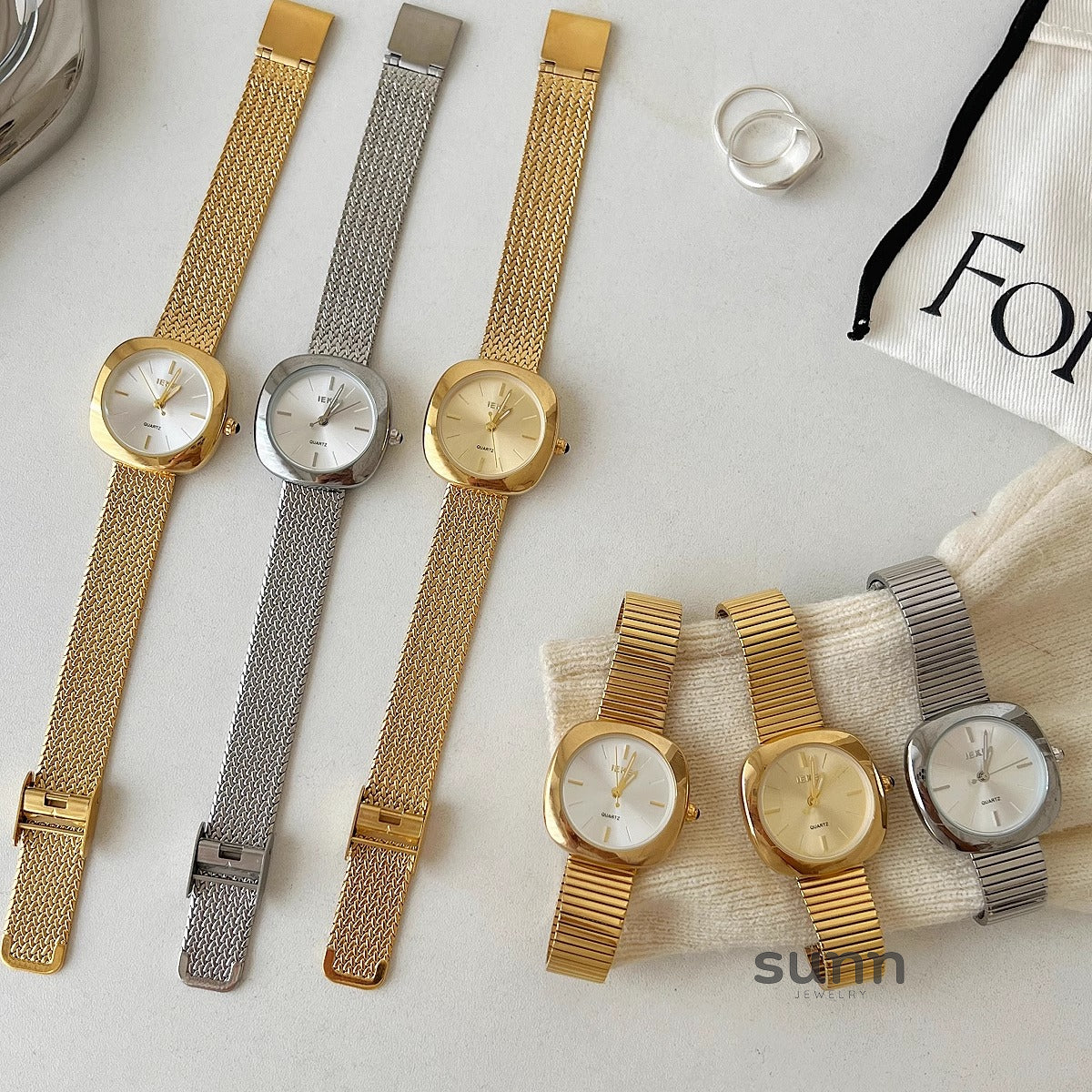 Alison Vintage Square Watch [DR7ZQG43]