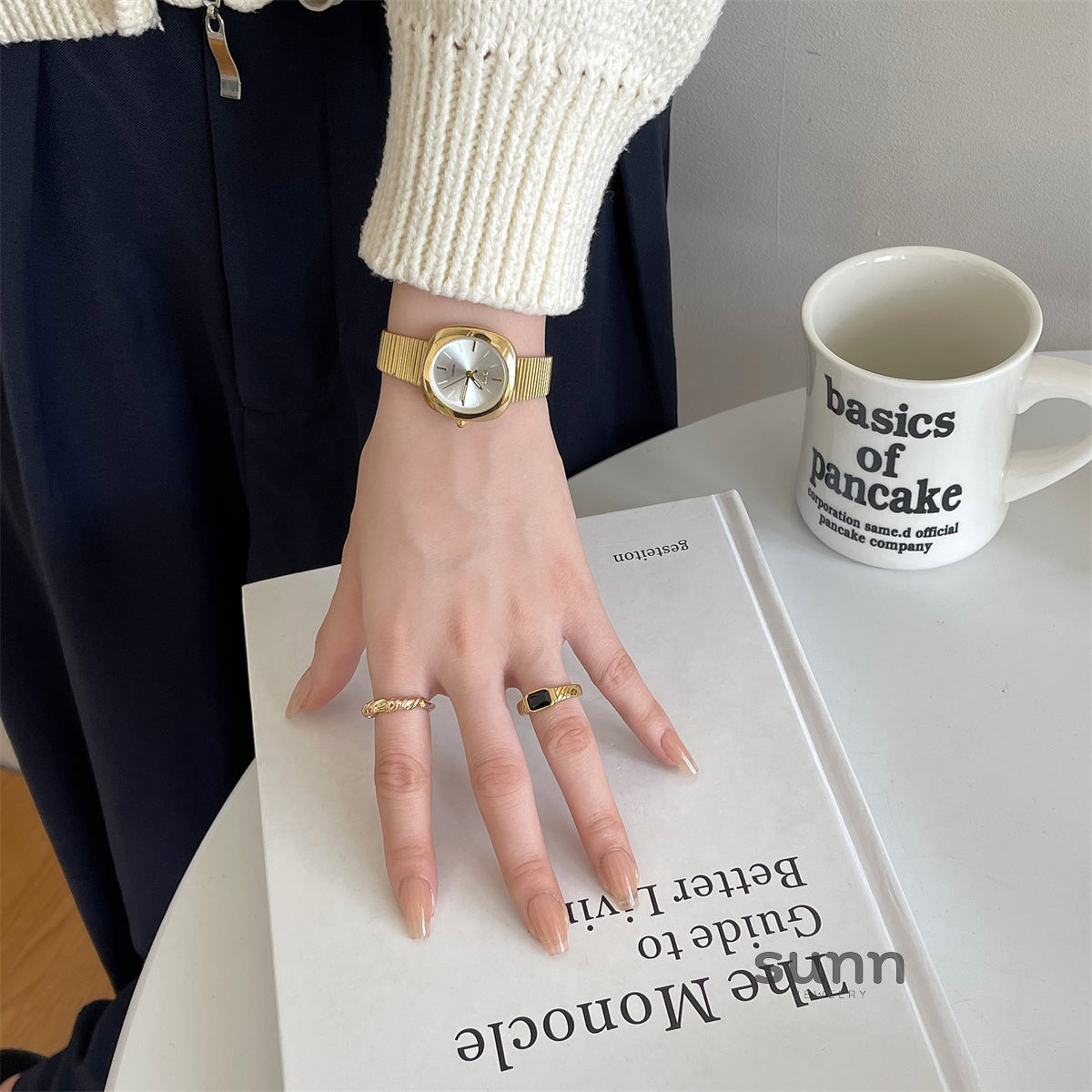 Alison Vintage Square Watch [ZZM26PRP]