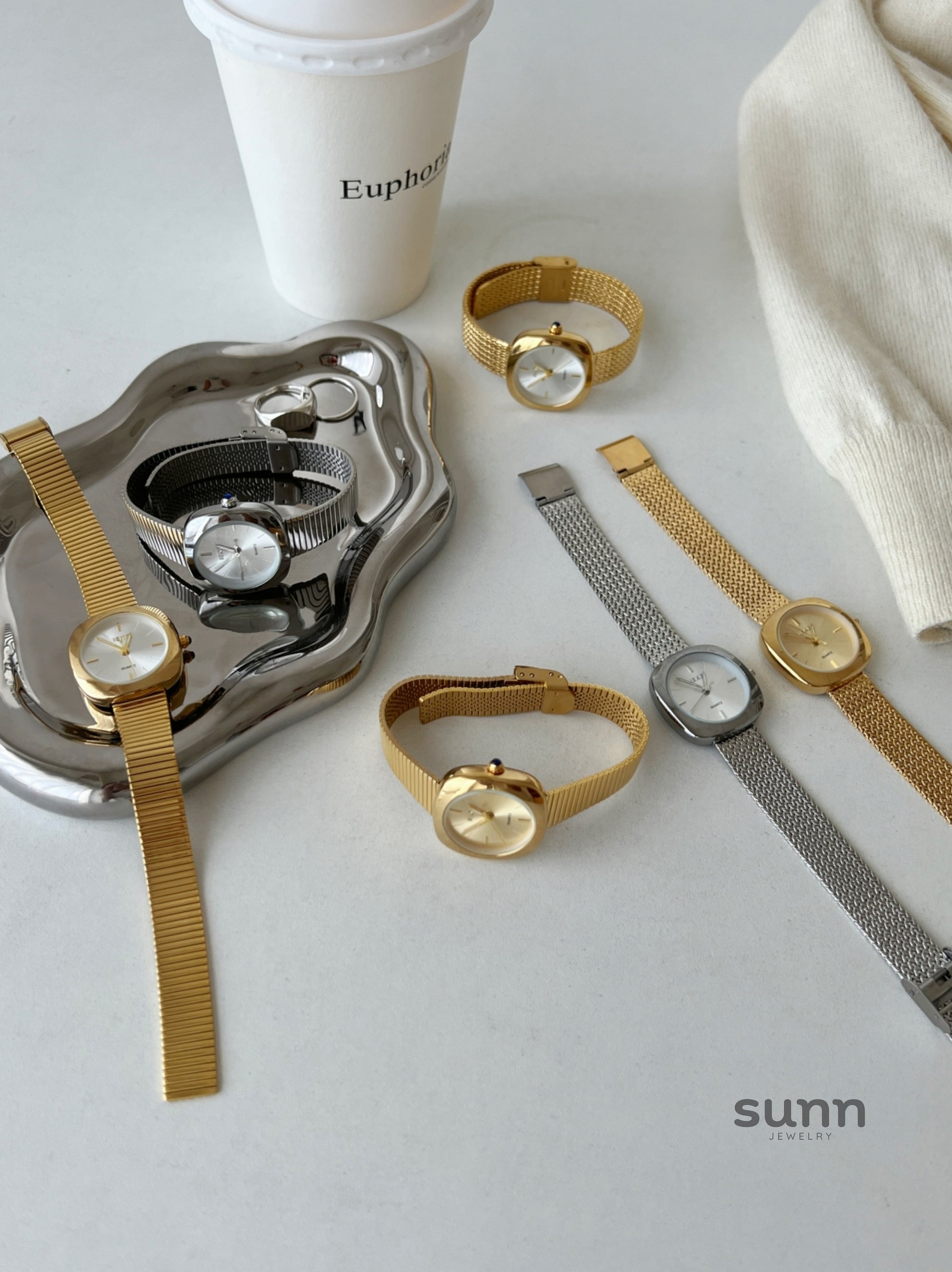 Alison Vintage Square Watch [370J3I5L]