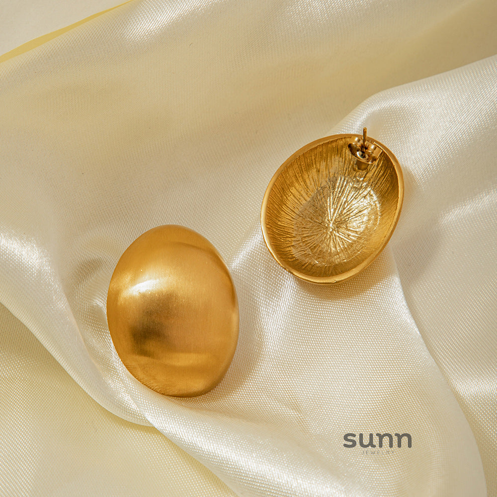 Alisson Gold Frosted Hoops [953C4GPR]