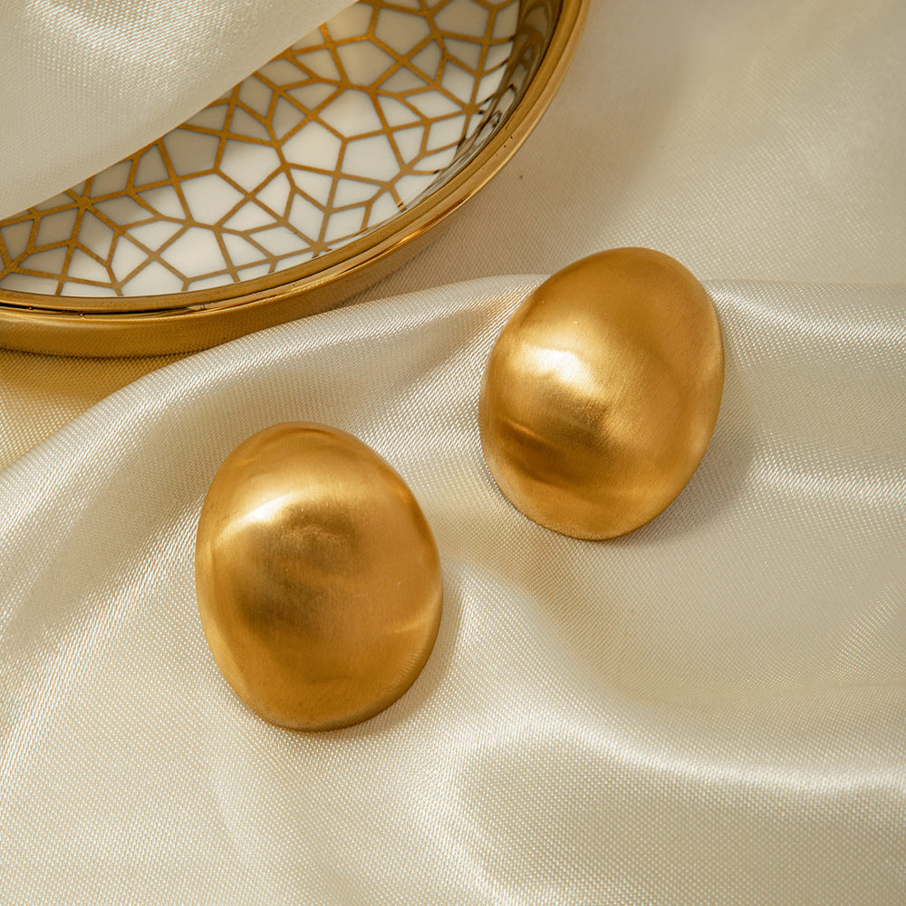 Alisson Gold Frosted Hoops [USIJUR4D]