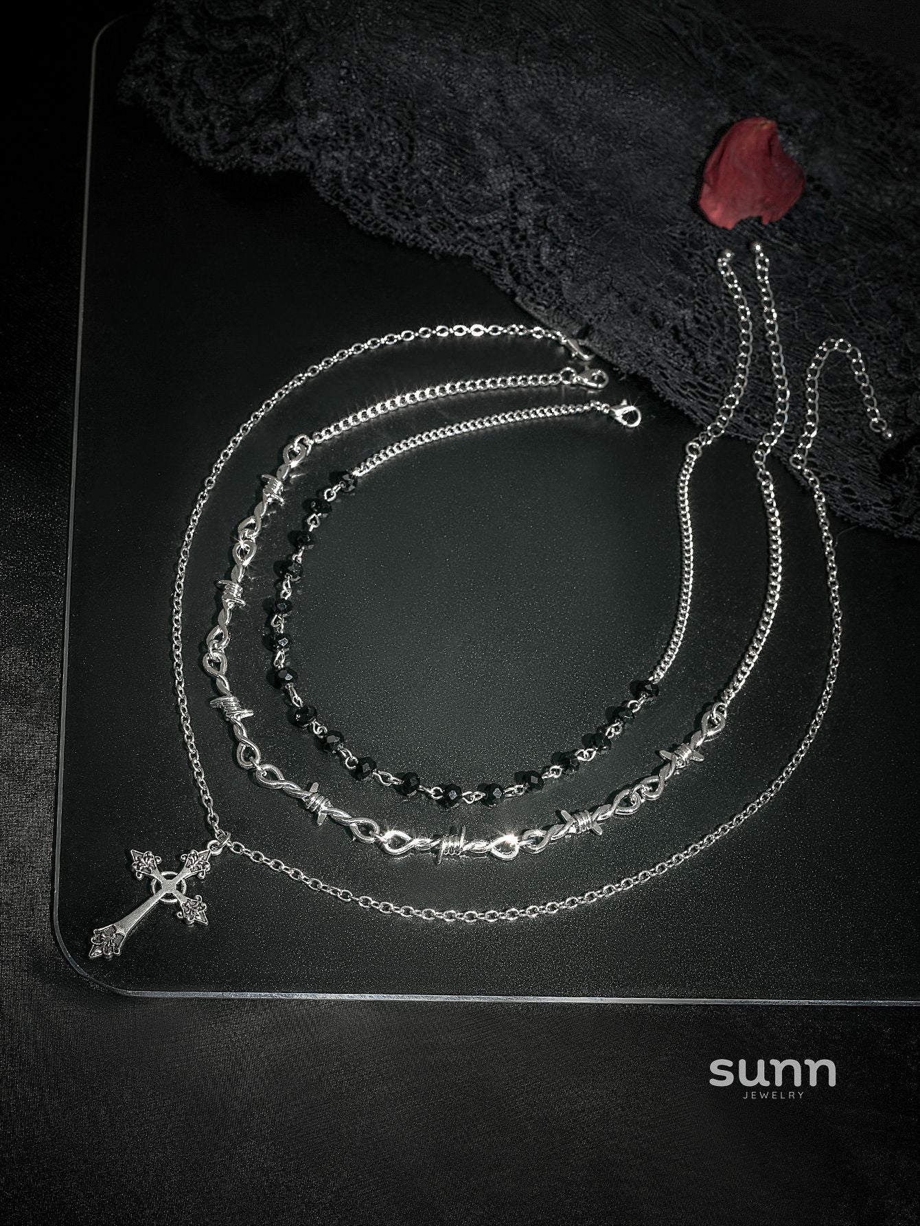 Alitzel Gothic Layered Necklace [U5GJ6ZR6]