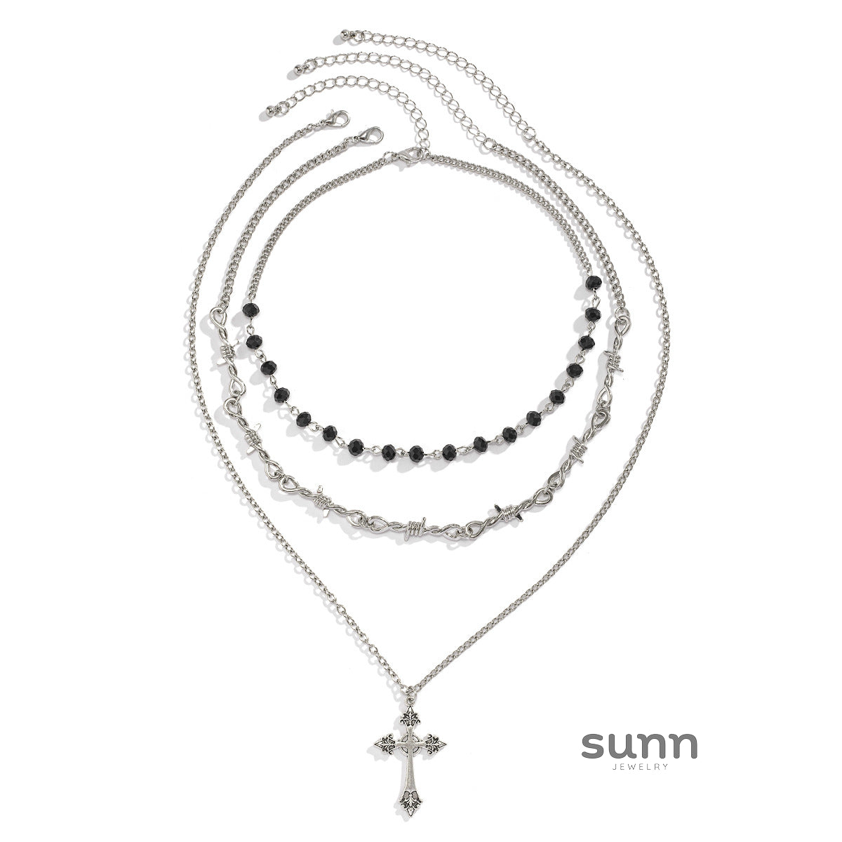 Alitzel Gothic Layered Necklace [IJ59PWP1]