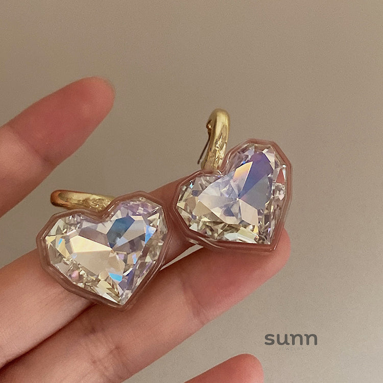 Alizabeth Crystal Heart Earrings [YXMADXKB]