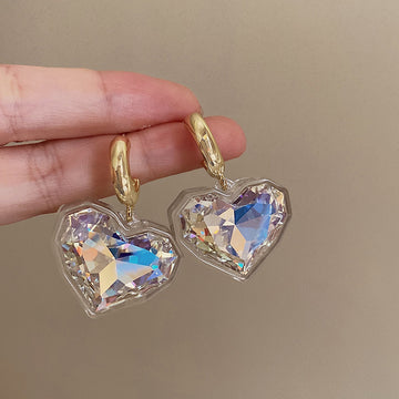 Alizabeth Crystal Heart Earrings [NM3HCR3U]