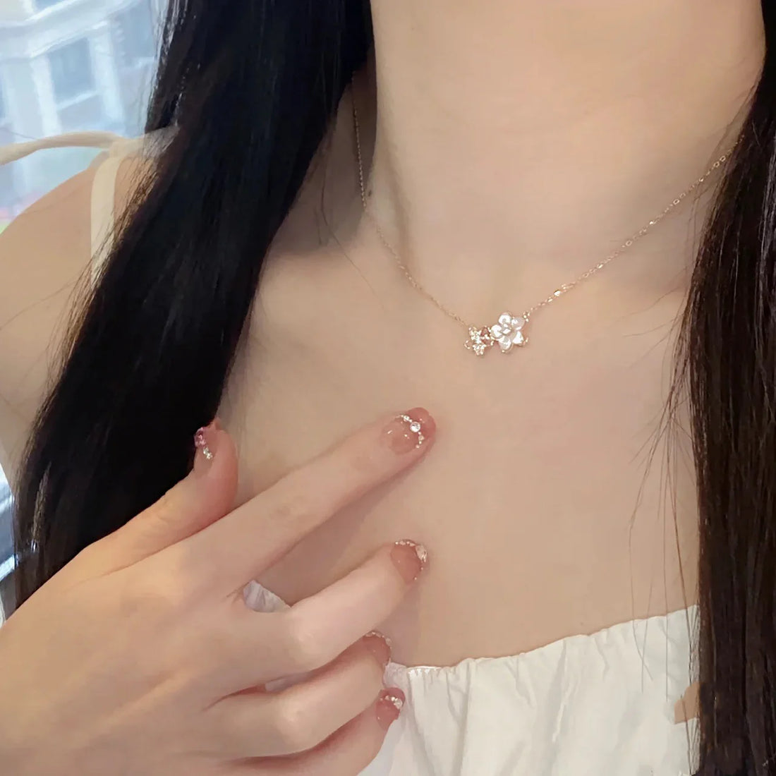 Alize Peach Blossom Necklace
