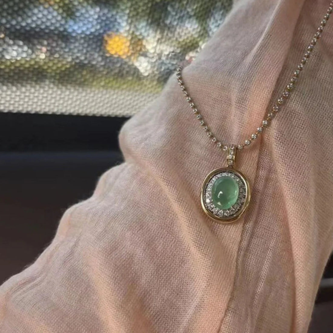Alli Starry Cabochon Necklace