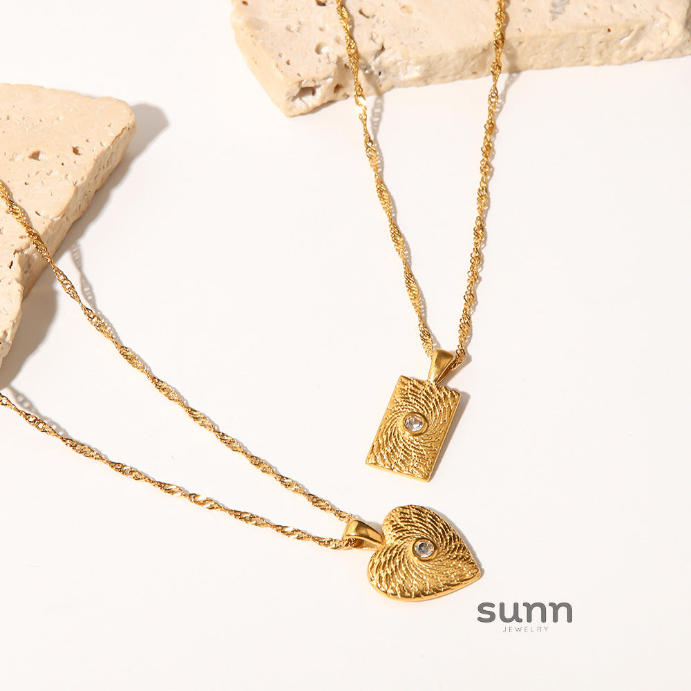 Alli Zircon Heart Pendant Necklace [L1VP4DCU]