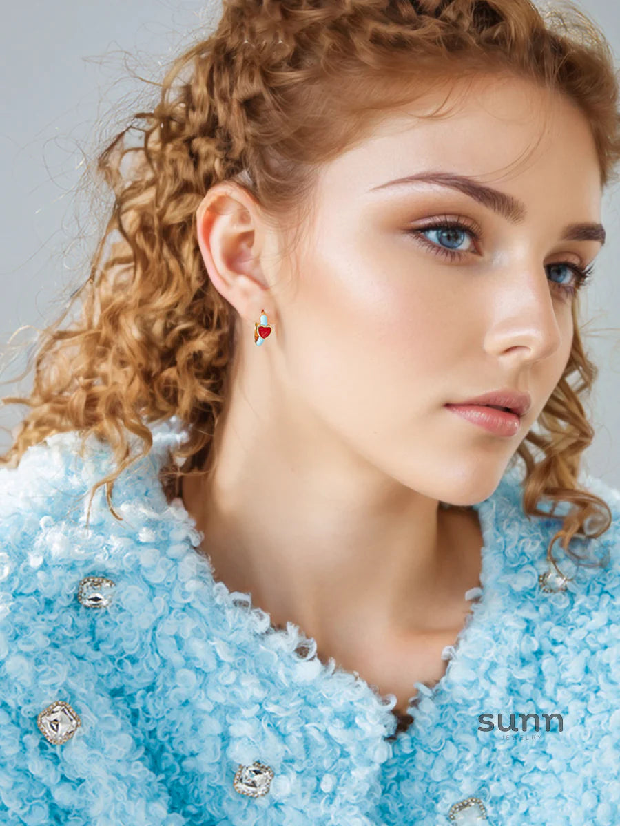 Allyssa Elegant Heart Drop Earrings