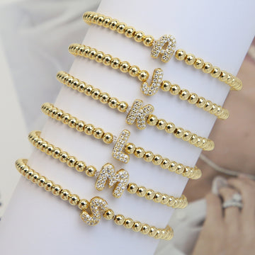 Aloni Bubble Letter Bracelet [616HF11F]