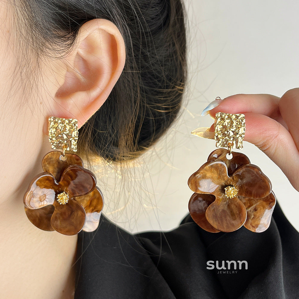 Alonna Acrylic Bloom Studs [YHPWHLWQ]