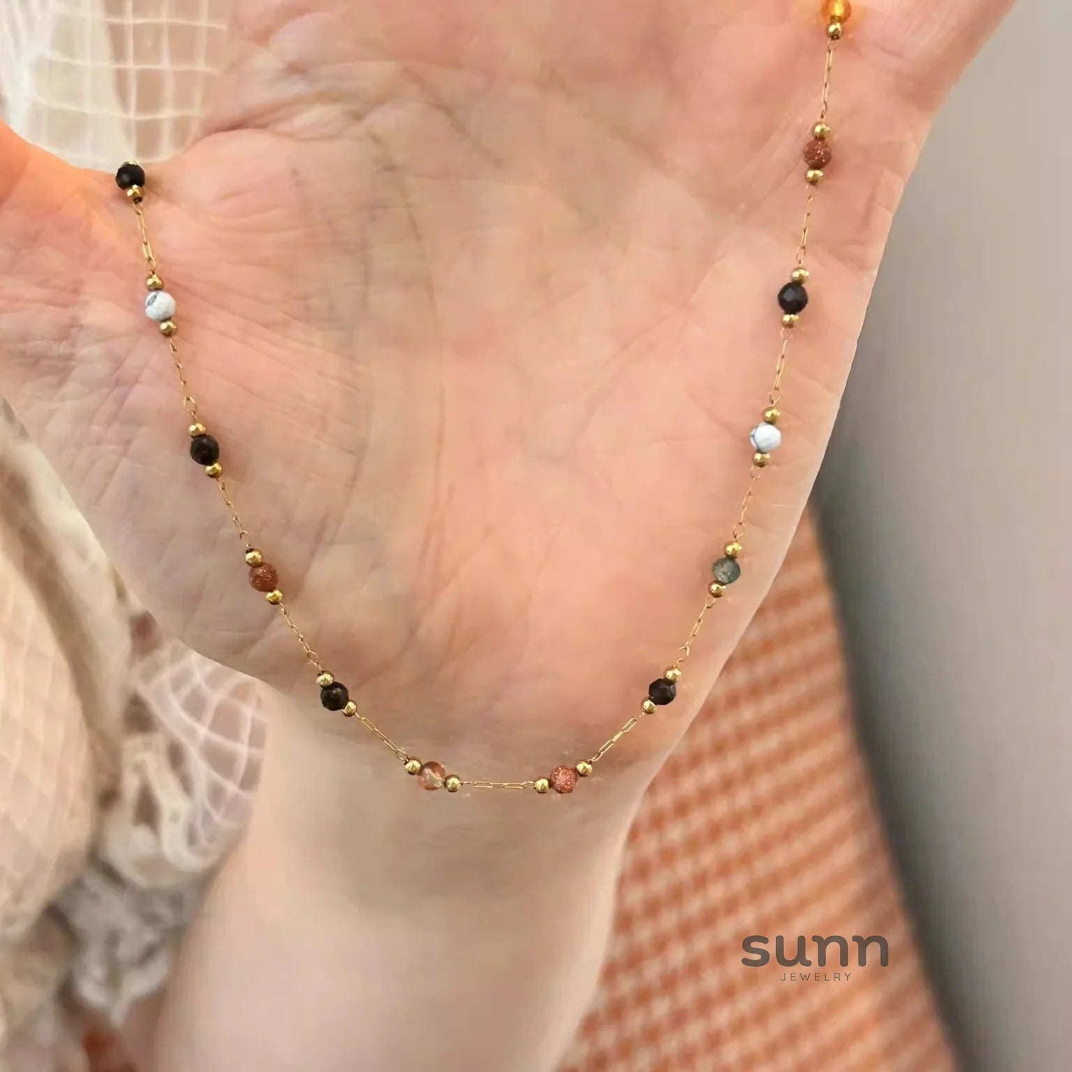 Alta Beaded Star Necklace