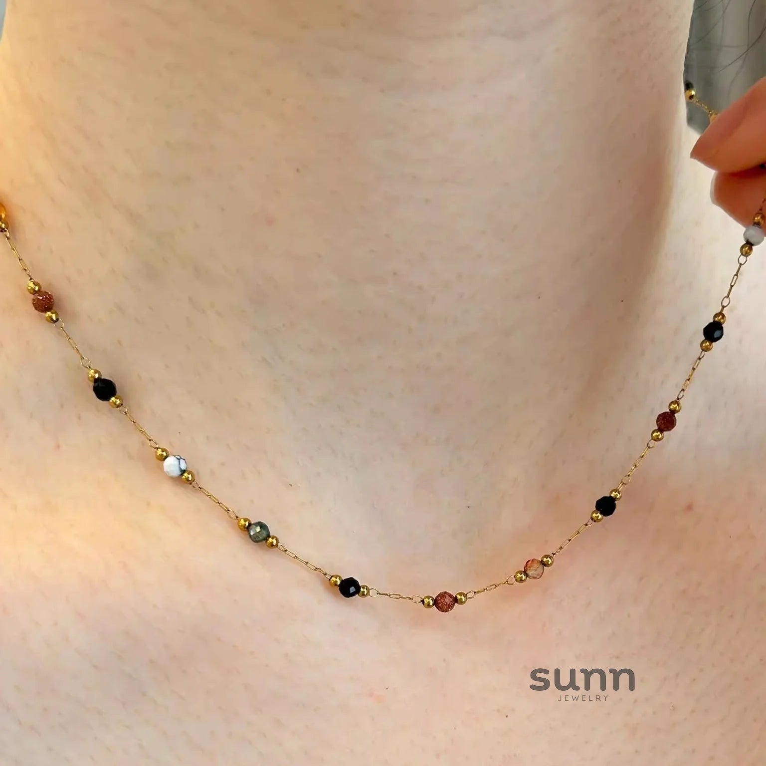 Alta Beaded Star Necklace