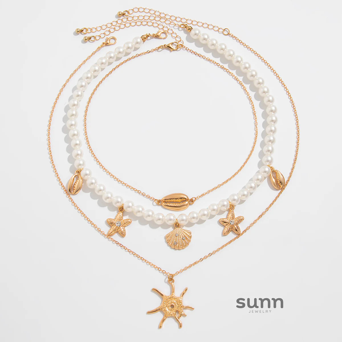 Althea Layered Ocean Necklace Set