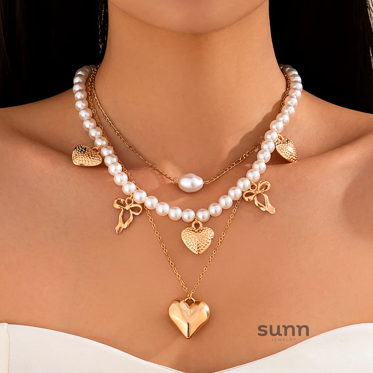 Althea Layered Ocean Necklace Set