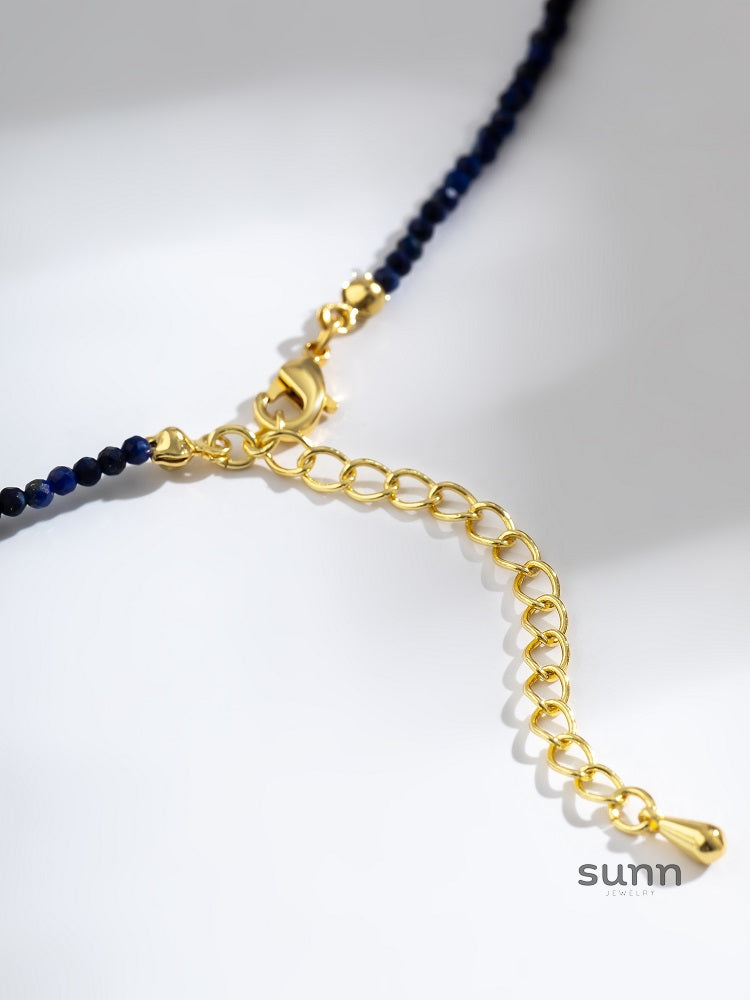 Alya Beaded Pearl Charm Necklace [6LD6CVQ1]
