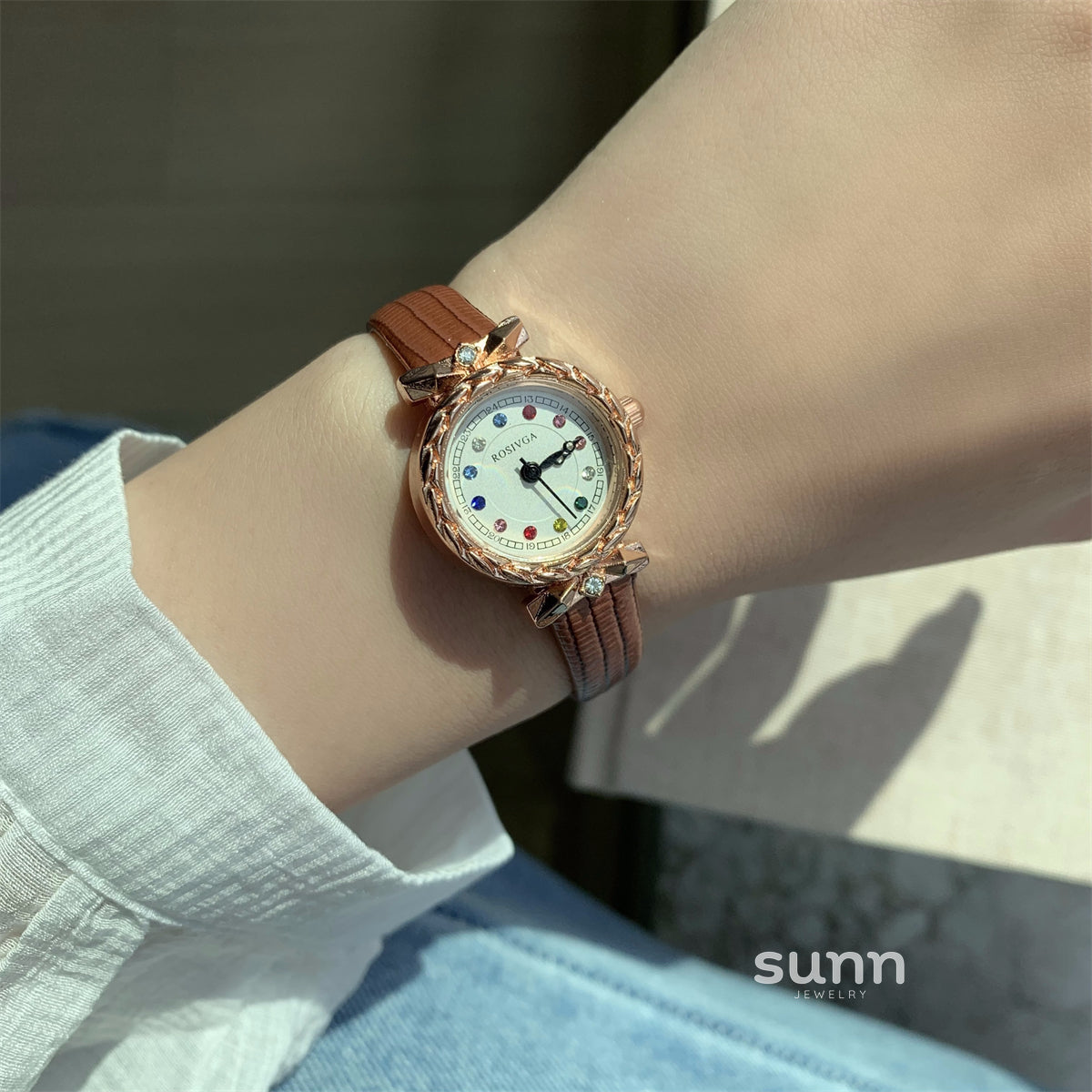Alyanna Crystal Dainty Watch [JW97FXR9]
