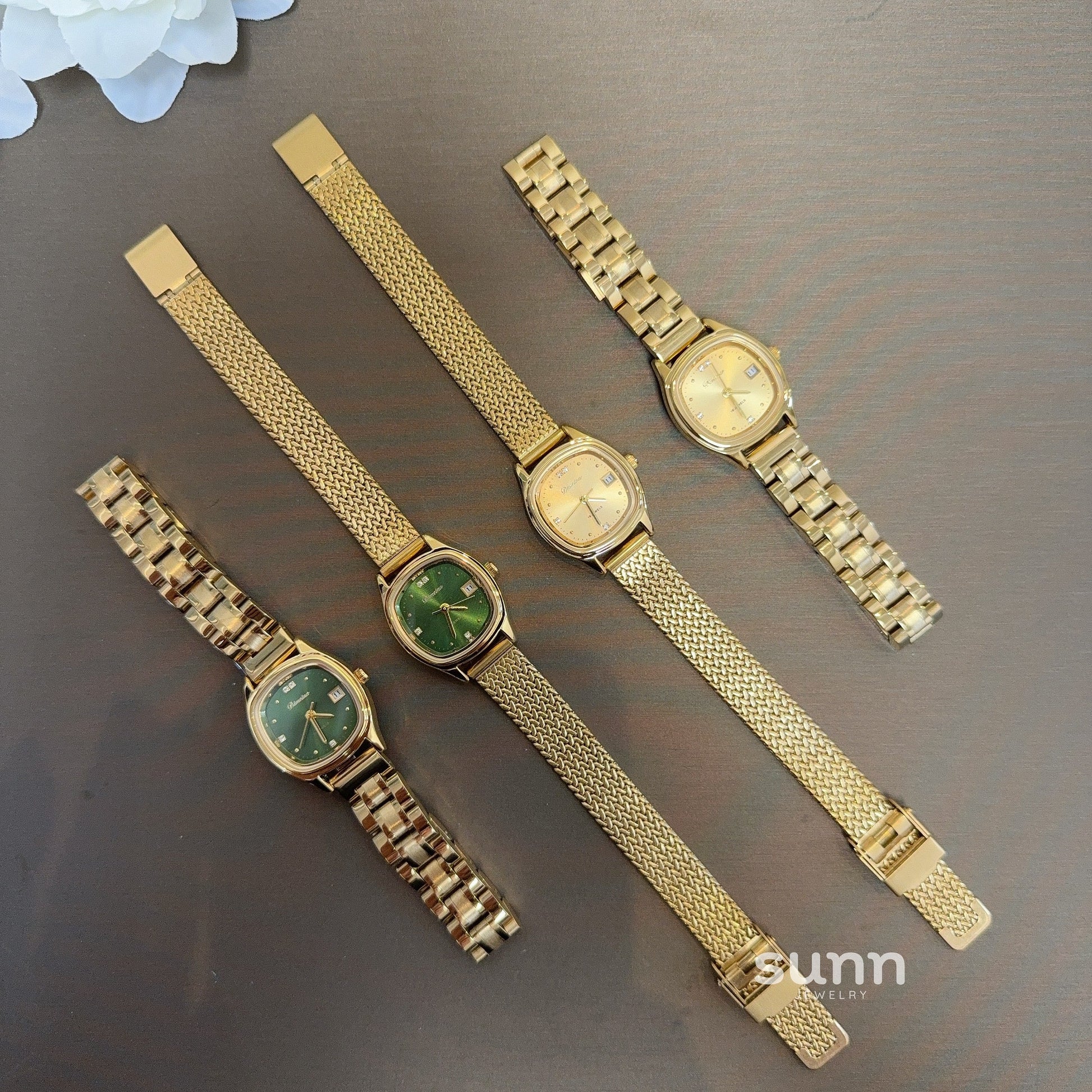 Alynna Luxe Square Calendar Watch