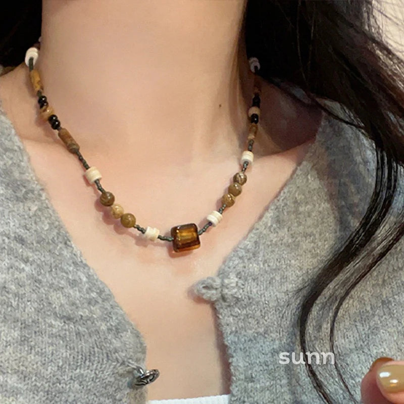Alysha Butterfly Beaded Necklace