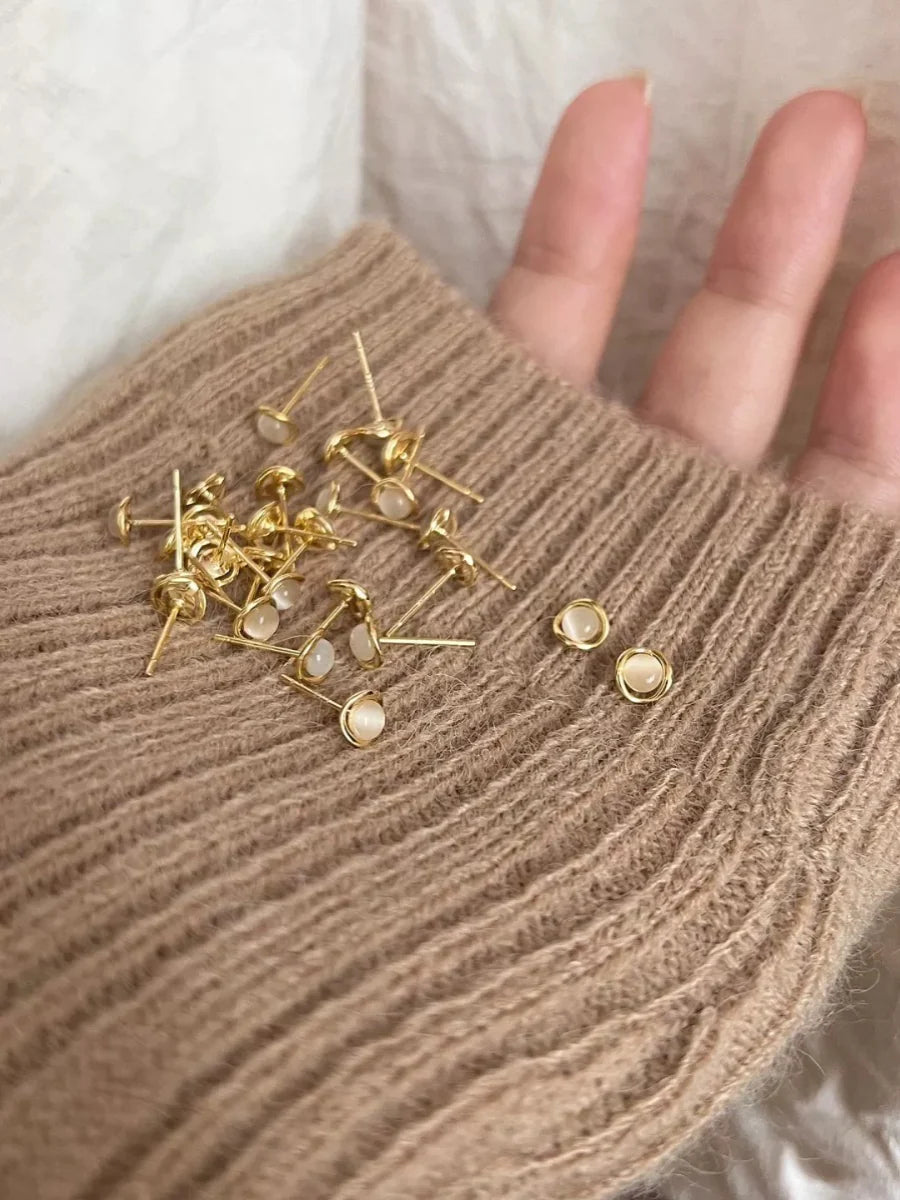 Alysia Cat's Eye Star Studs