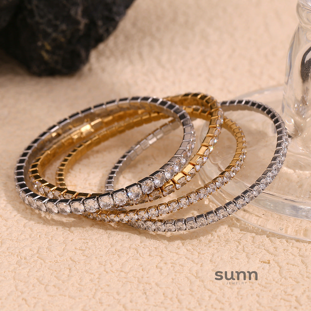 Alyssandra Delicate Zircon Bracelet [L6Z1PKNP]