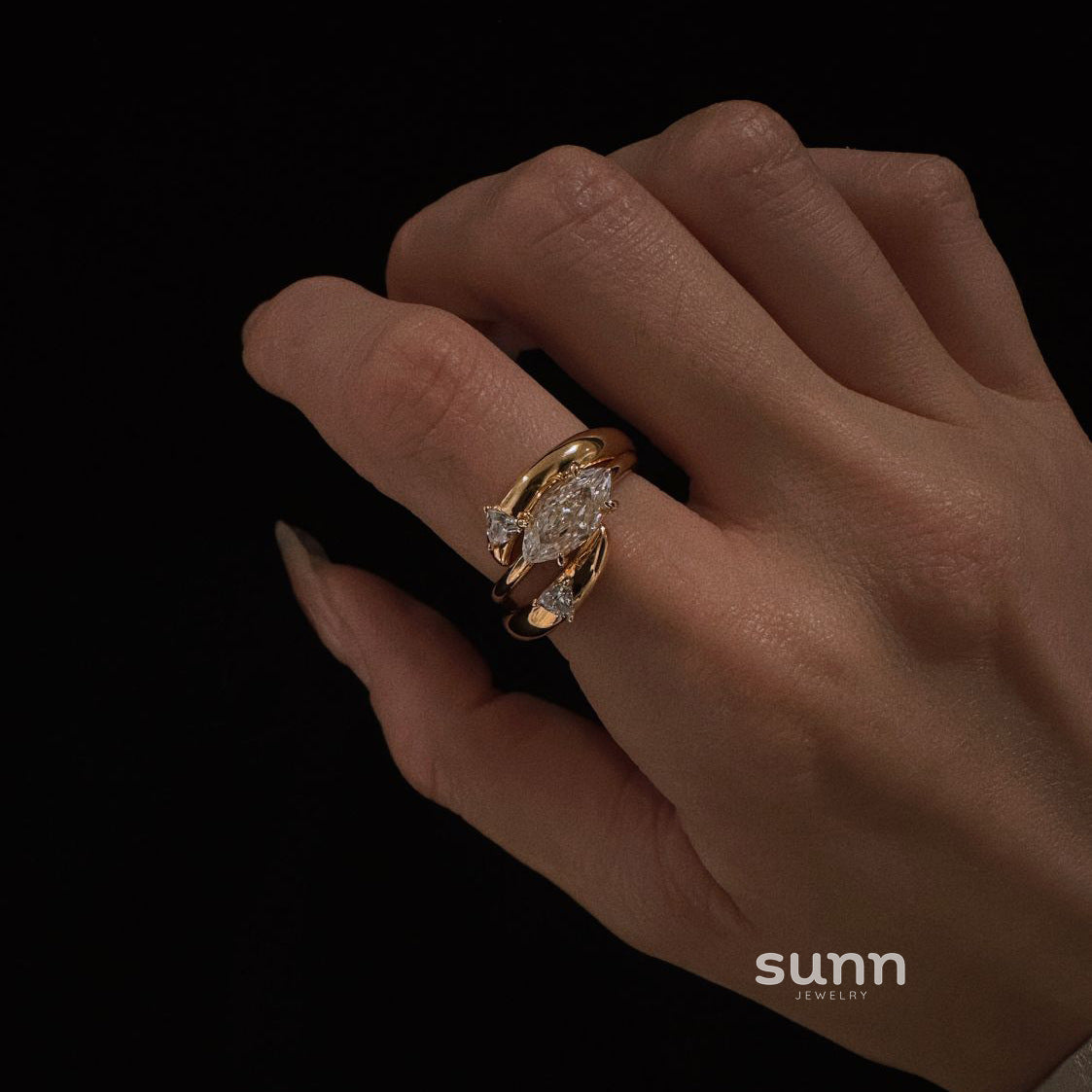 Alyssandra Marquise Stackable Ring [QH4J8C7M]
