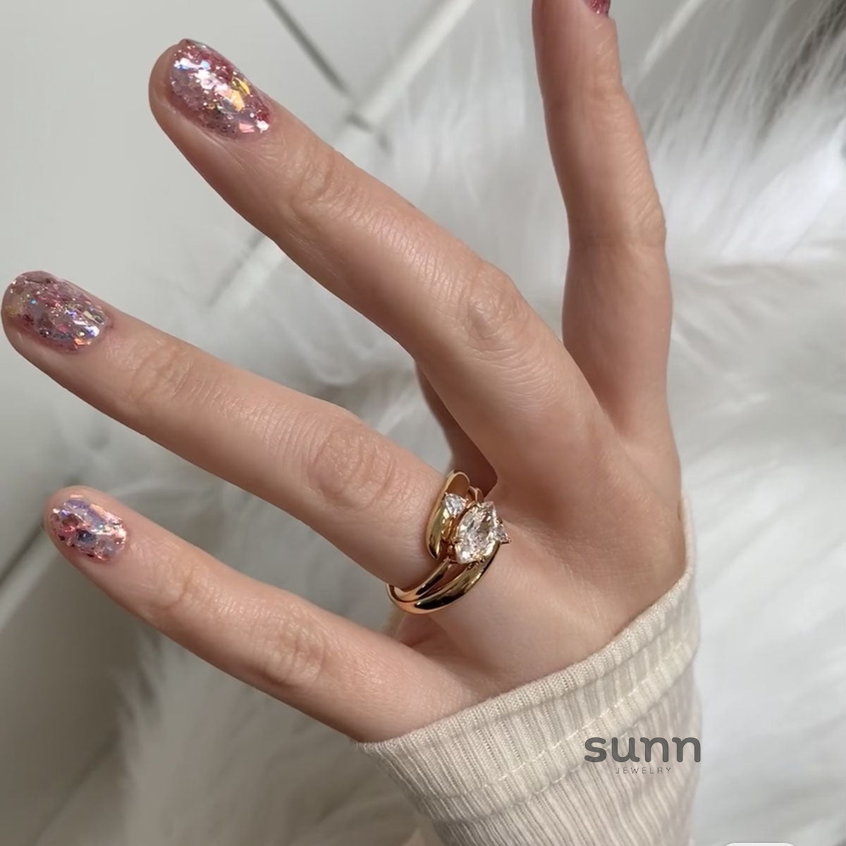 Alyssandra Marquise Stackable Ring [GH0BGZJD]