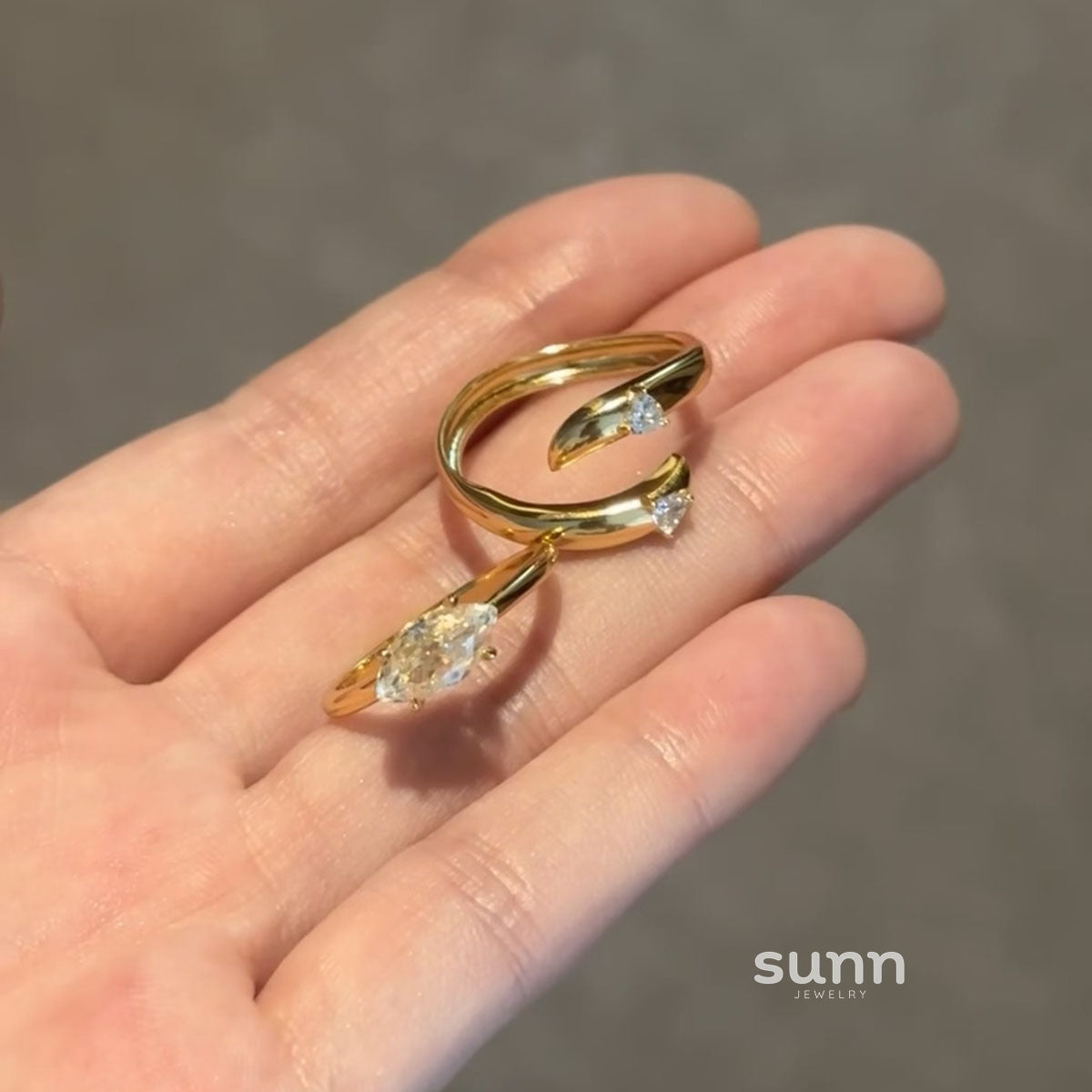 Alyssandra Marquise Stackable Ring [RYP1QOFC]