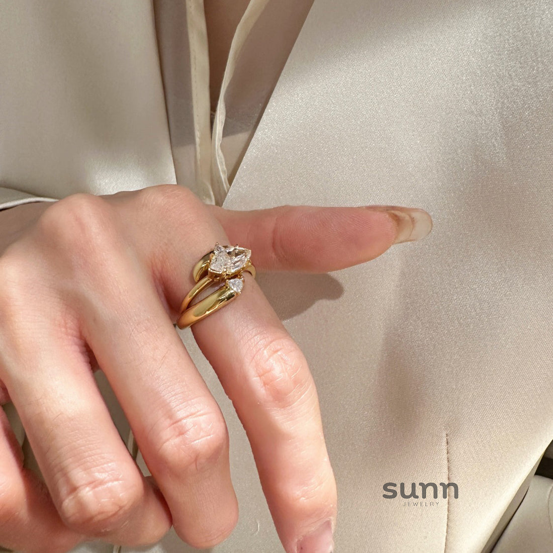 Alyssandra Marquise Stackable Ring [304B8MT1]
